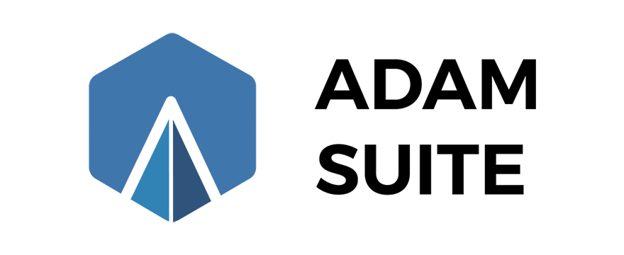 Logo moderne avec éléments géométriques.