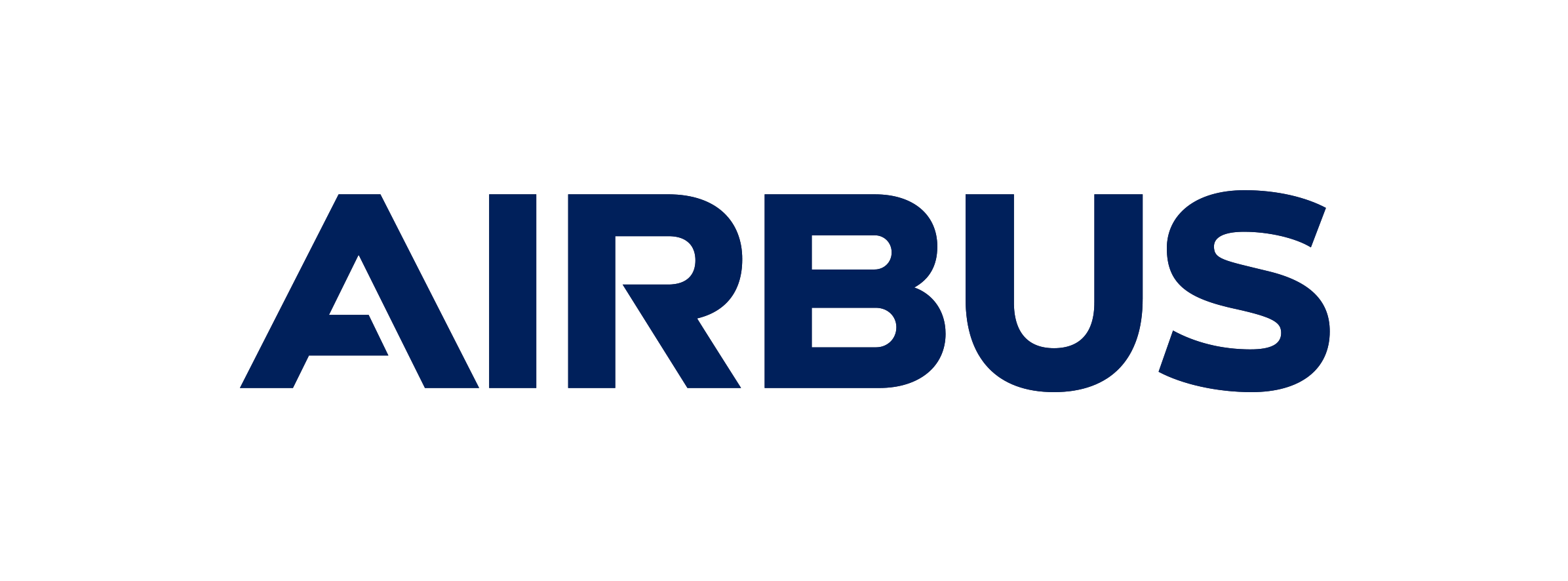Logo van Airbus in het blauw