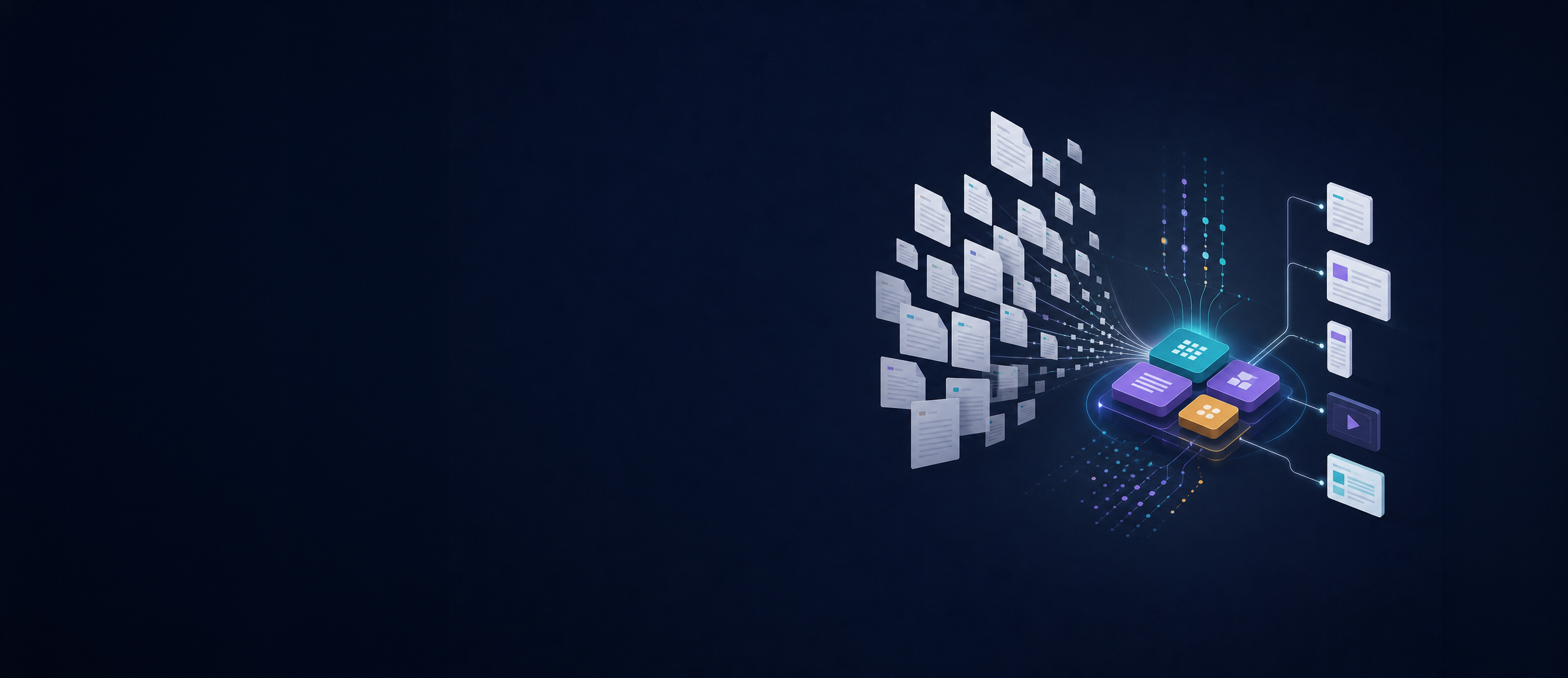 Des documents techniques analysés puis transformés en composants structurés et en publications multicanales